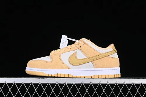 All Categories Nk SB Dunk Series Nk SB Dunk Low Low-top sneakers Cost-effective version Nk Dunk Low "Gold Suede" Cheese Pudding Ice Cream Yellow White SB Low-top casual sports skateboard shoes DV7411-200